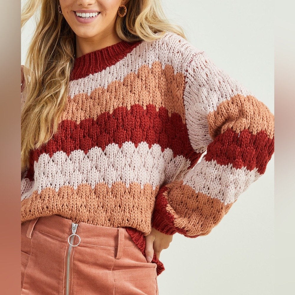 Altar’d State | Multi Stripe Shannon Sweater
